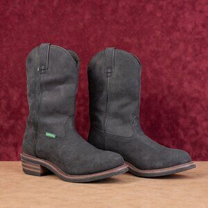 Dan Post Men Albuquerque 12" Waterproof Comp Toe Black Leather Work Boots sz 10
